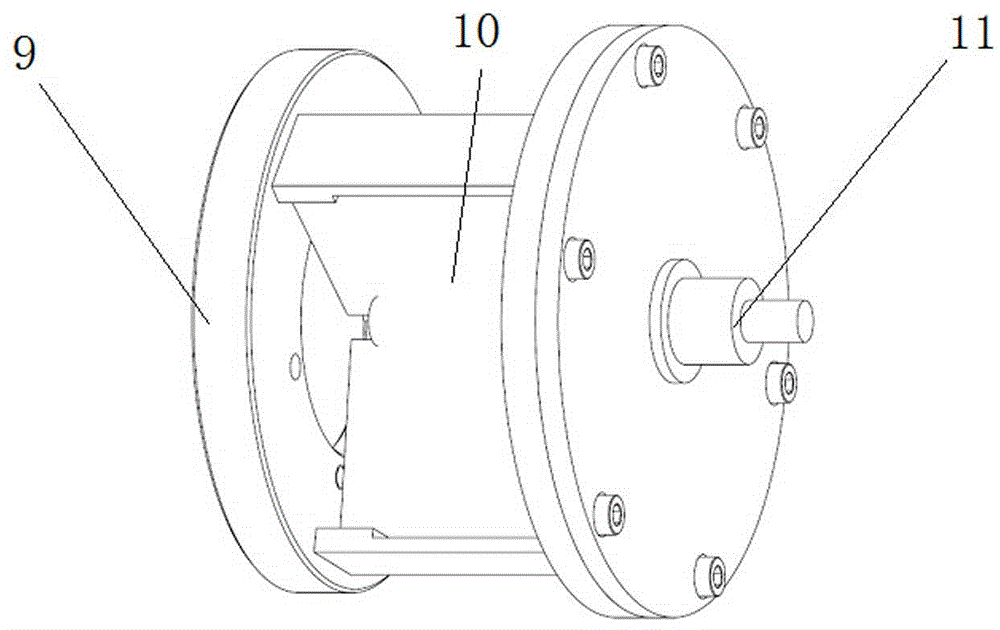 Slip ring structure for double-fed motor coiling type rotor