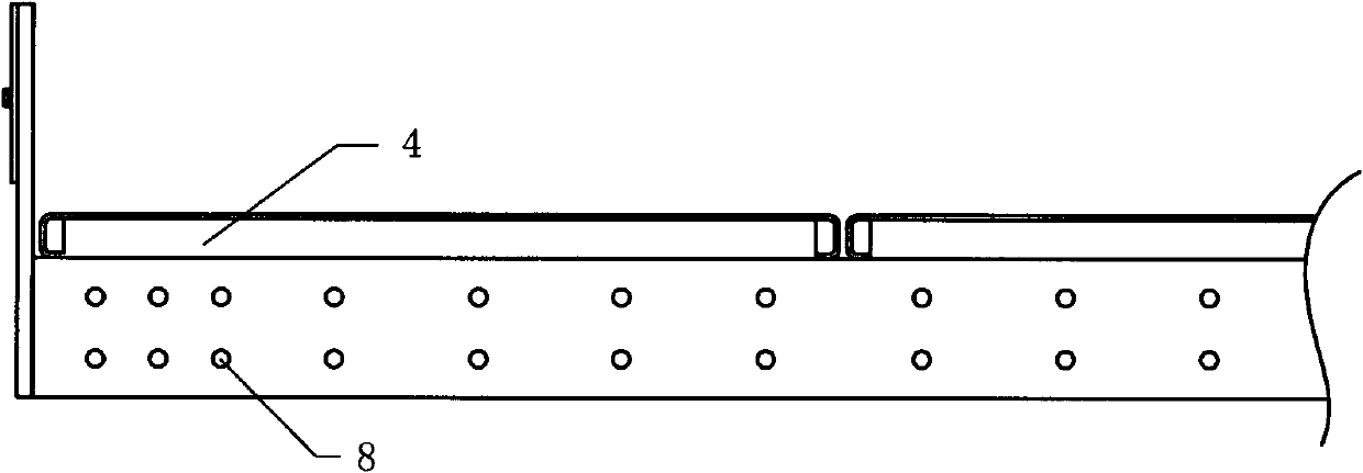 Novel furnace door structure of walking beam heating furnace