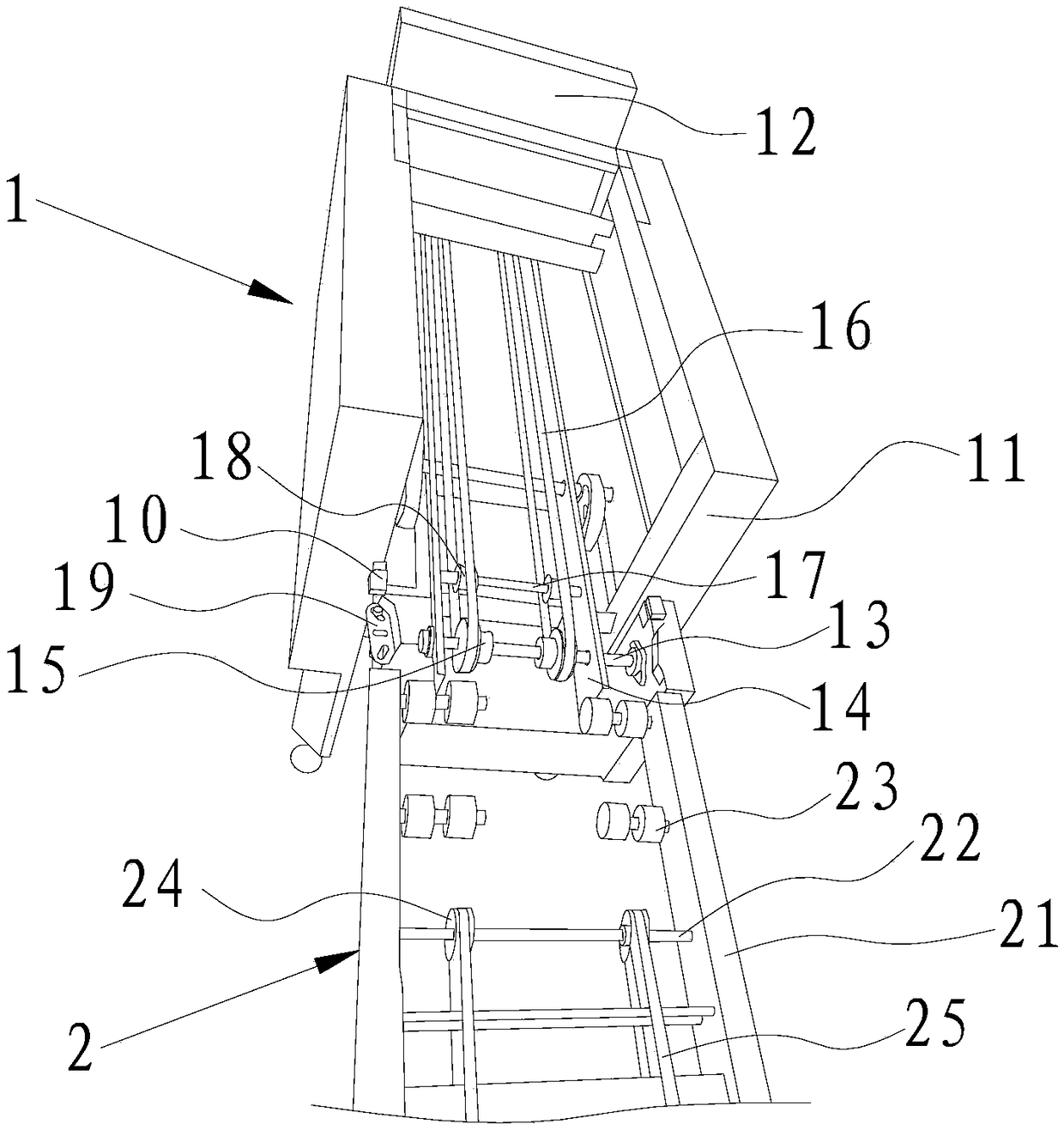 Rice-grain sprout tray sprout feeding assembly line device