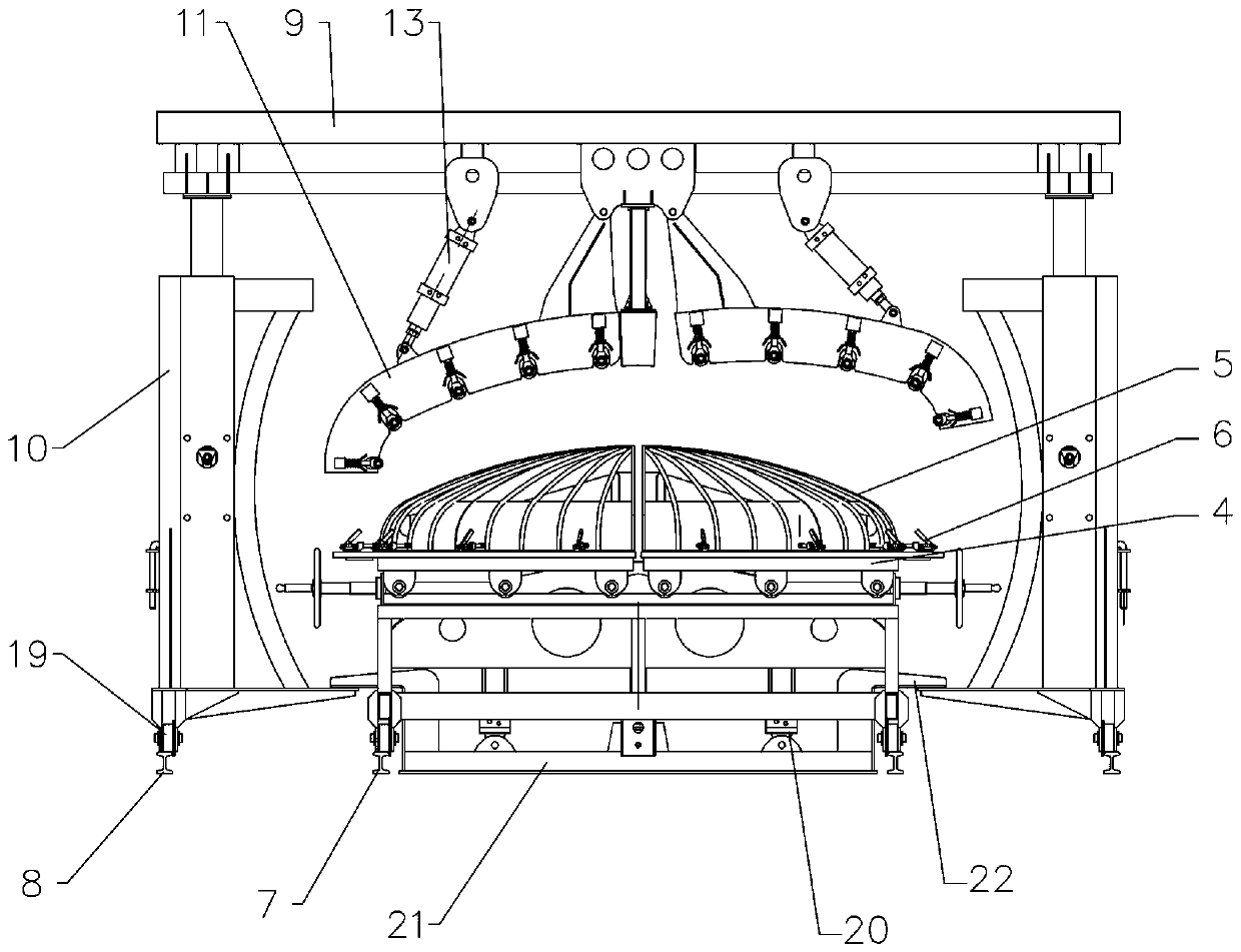 Forming device for sub-circular sealing head