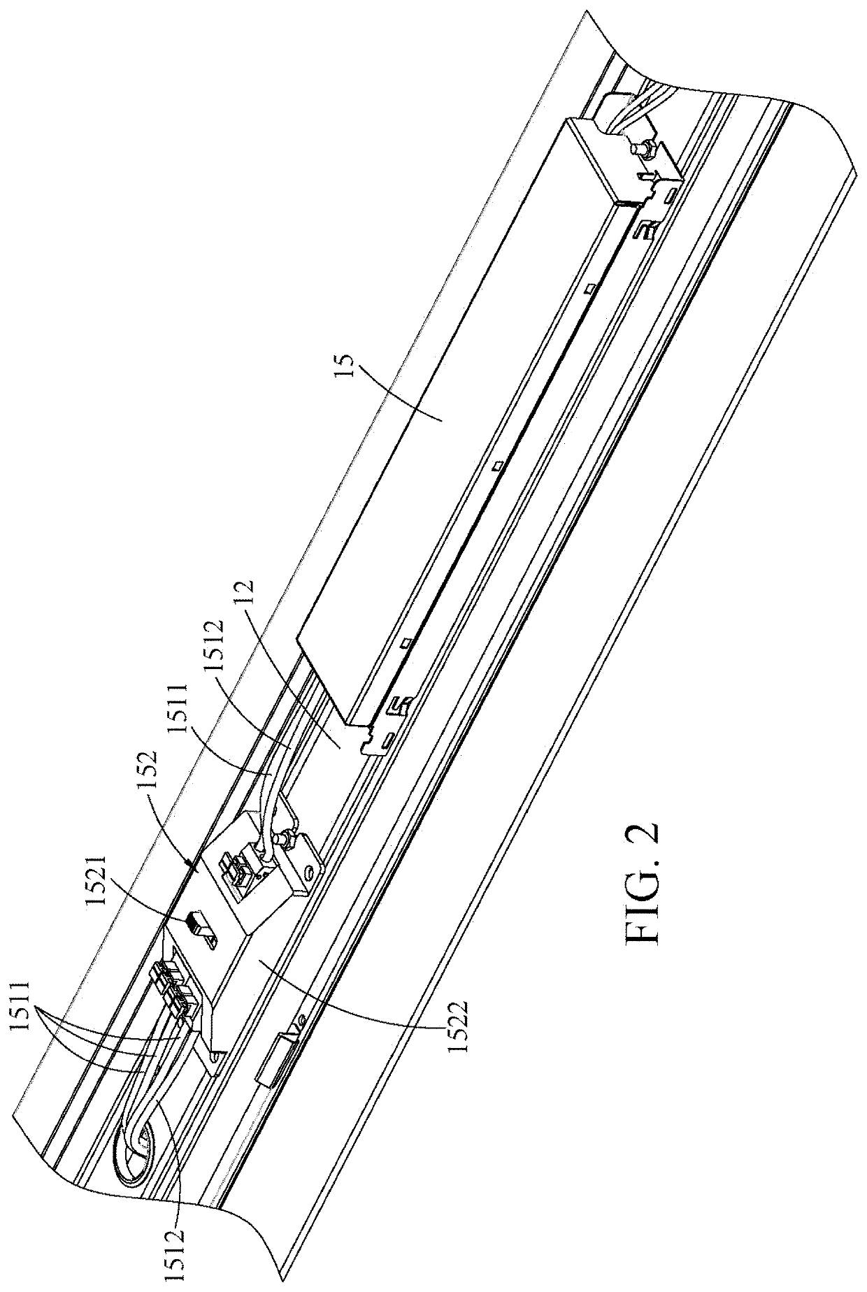 Track light with phase-switching device