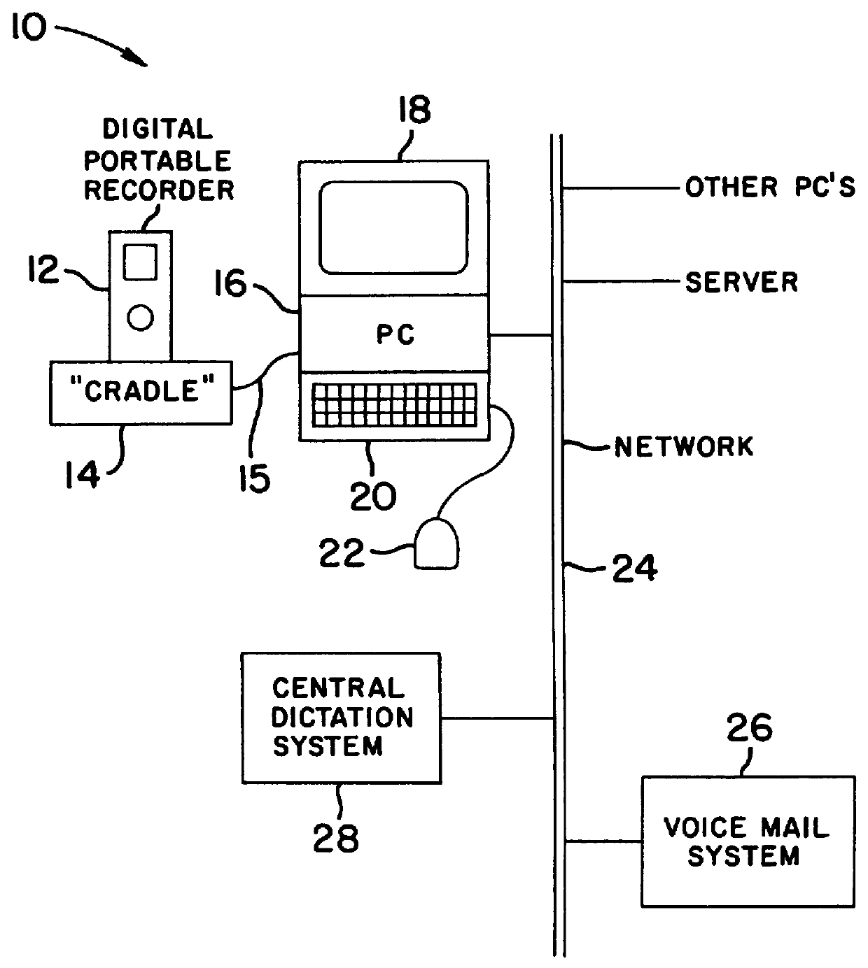 Portable digital audio recorder with adaptive control configurations