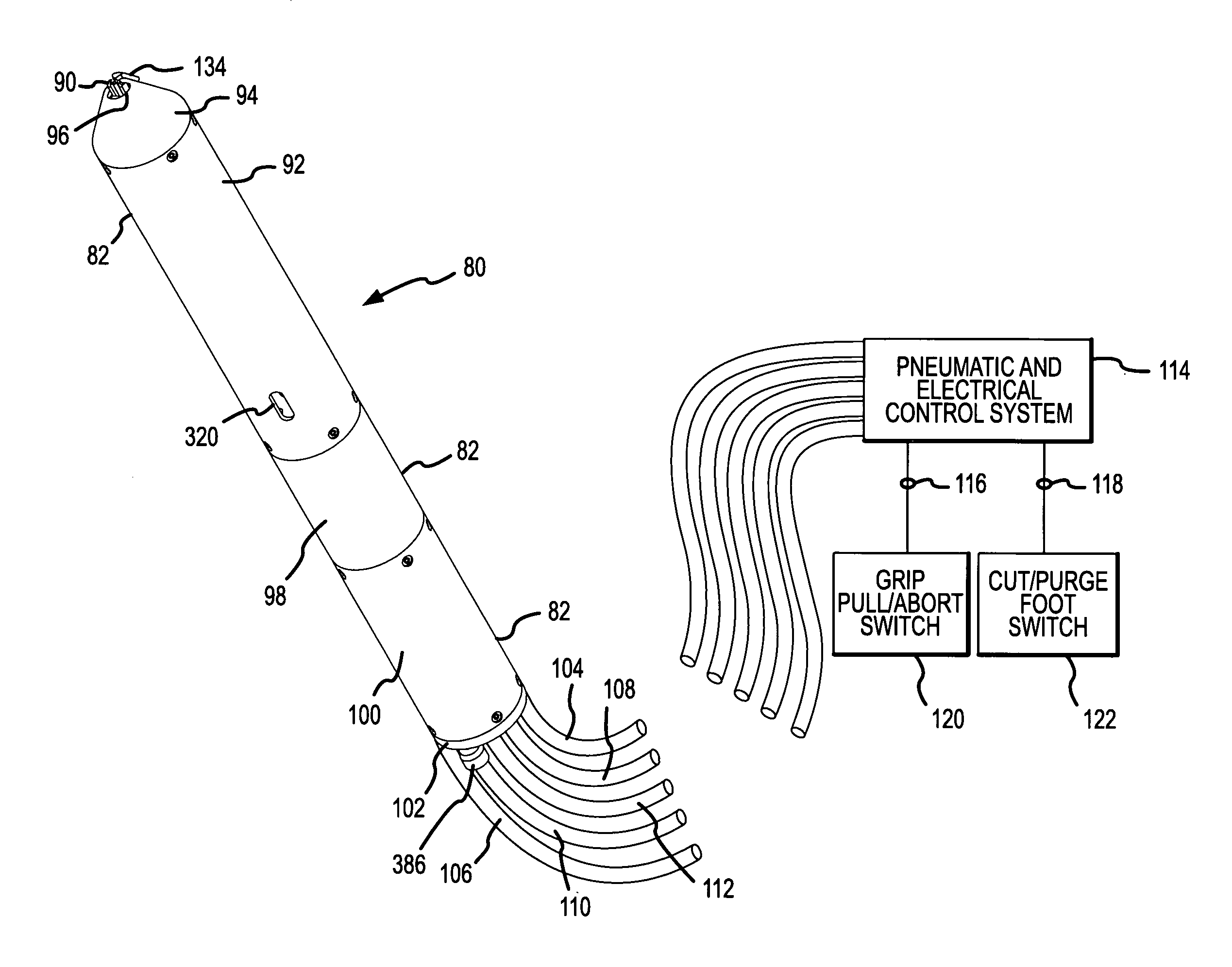 Tool and method for pulling and cutting a Z-axis electrical interconnector