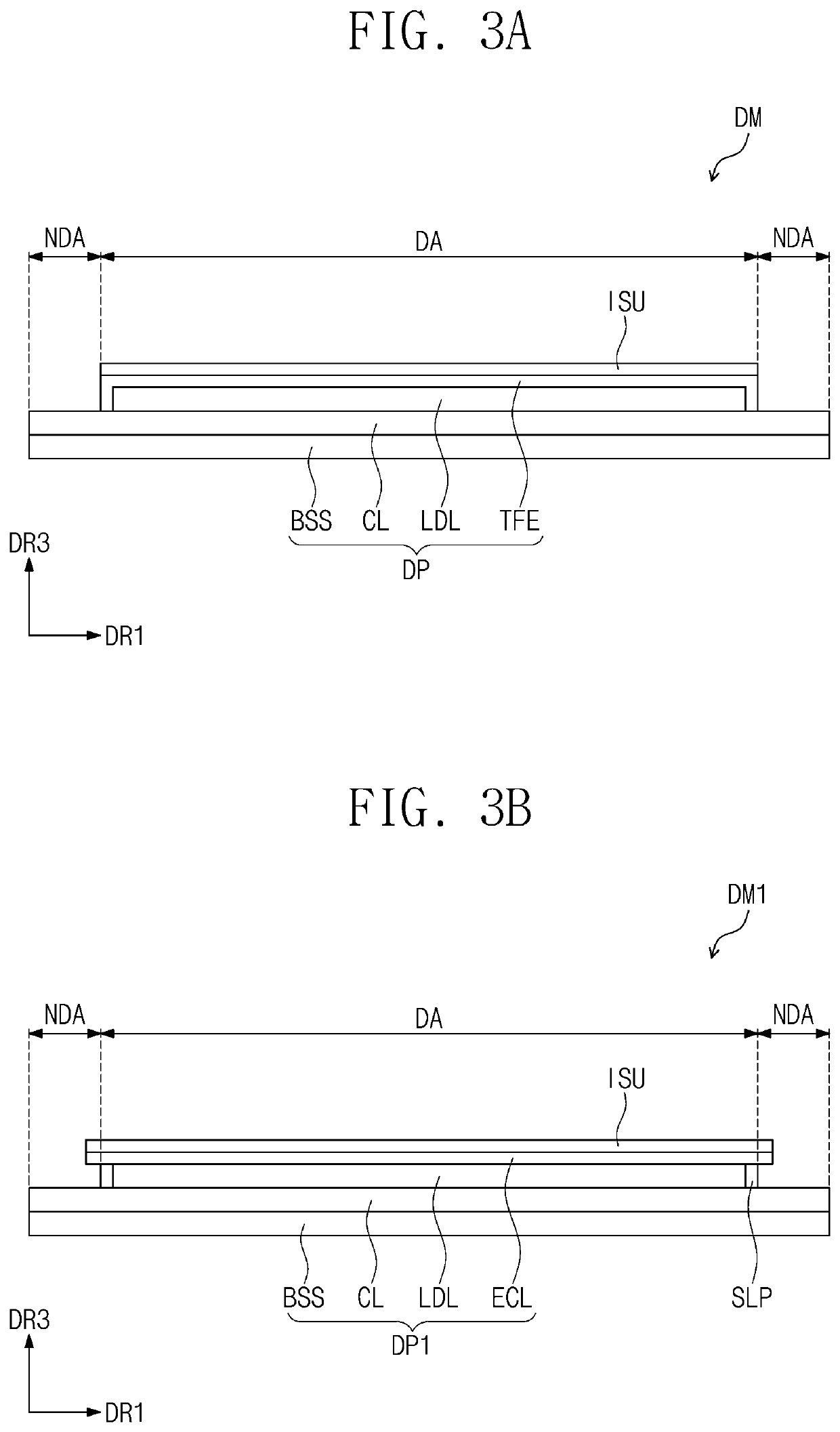 Display device having second electrode including a first portion that is not overlapped with the module hole and a second portion between the module hole and the first portion