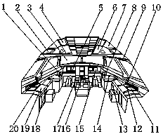 Driving cabin assembly