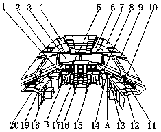 Driving cabin assembly