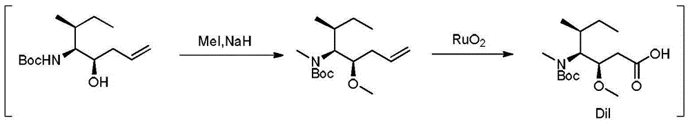 Preparation method of tert-butyl (3R, 4S, 5S)-5-hydroxy-3-methyl-7-ocentyl-4-carbamate