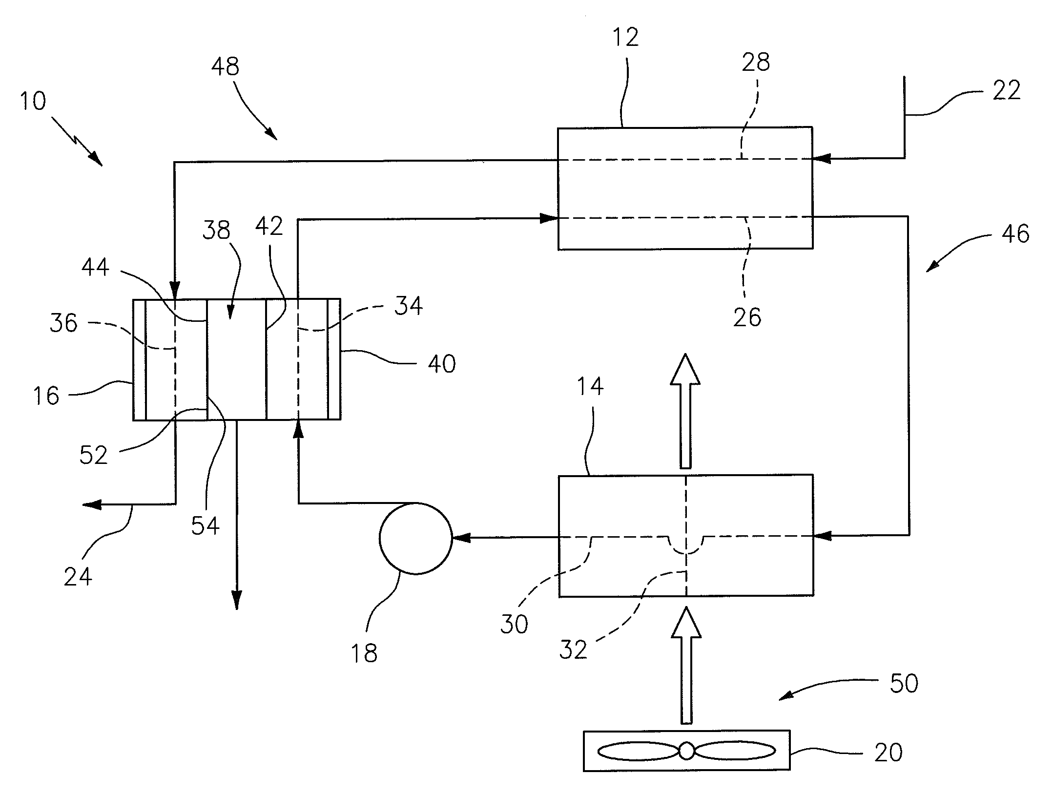 Heat exchange system configured with a membrane contactor