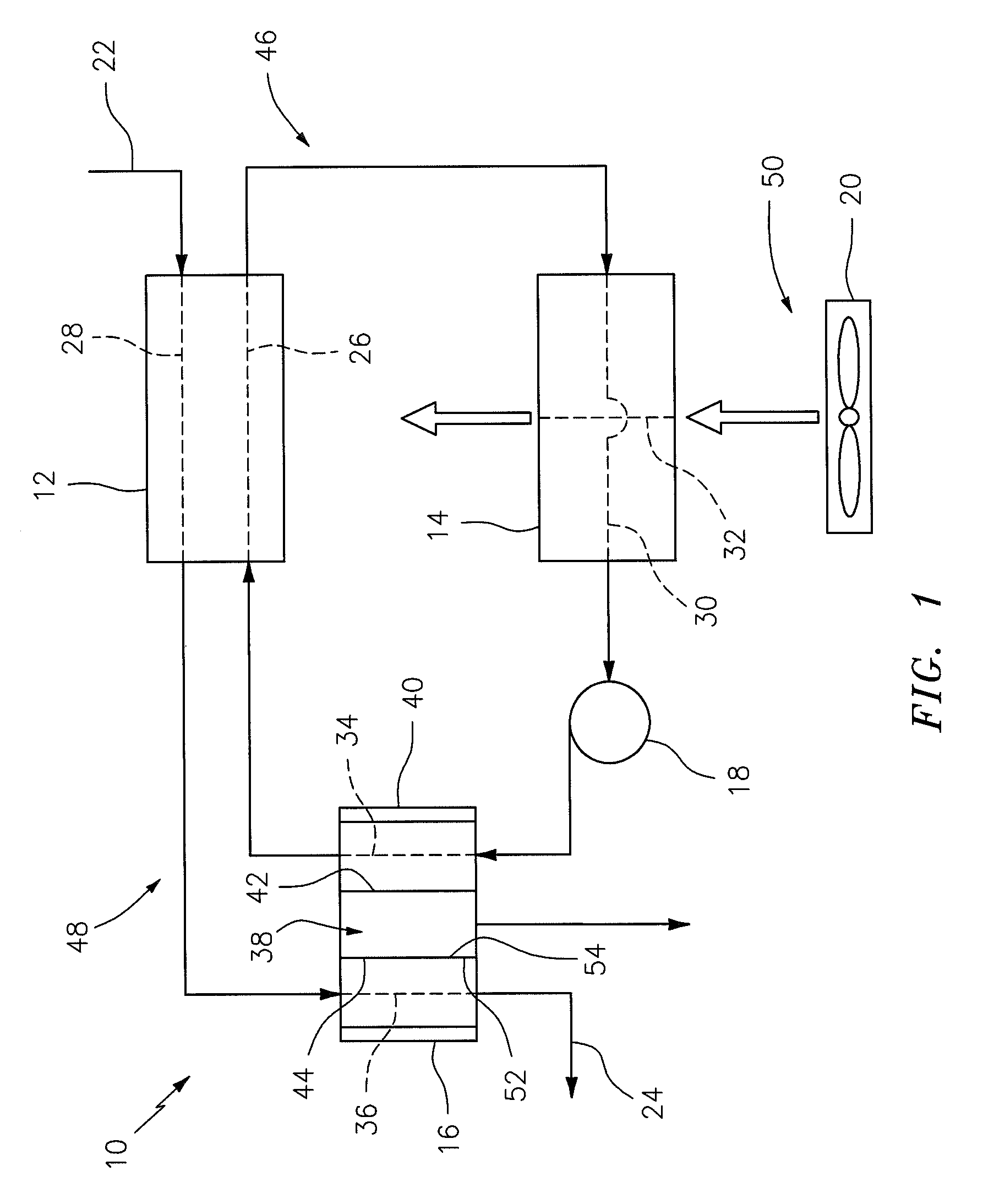 Heat exchange system configured with a membrane contactor