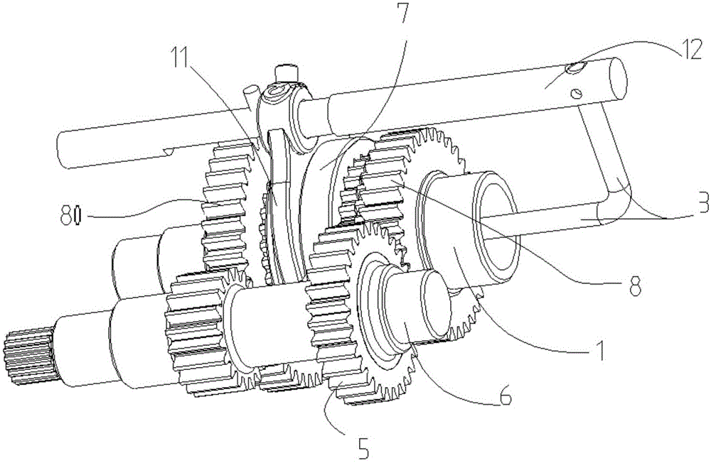 Automatic double-gear transmission