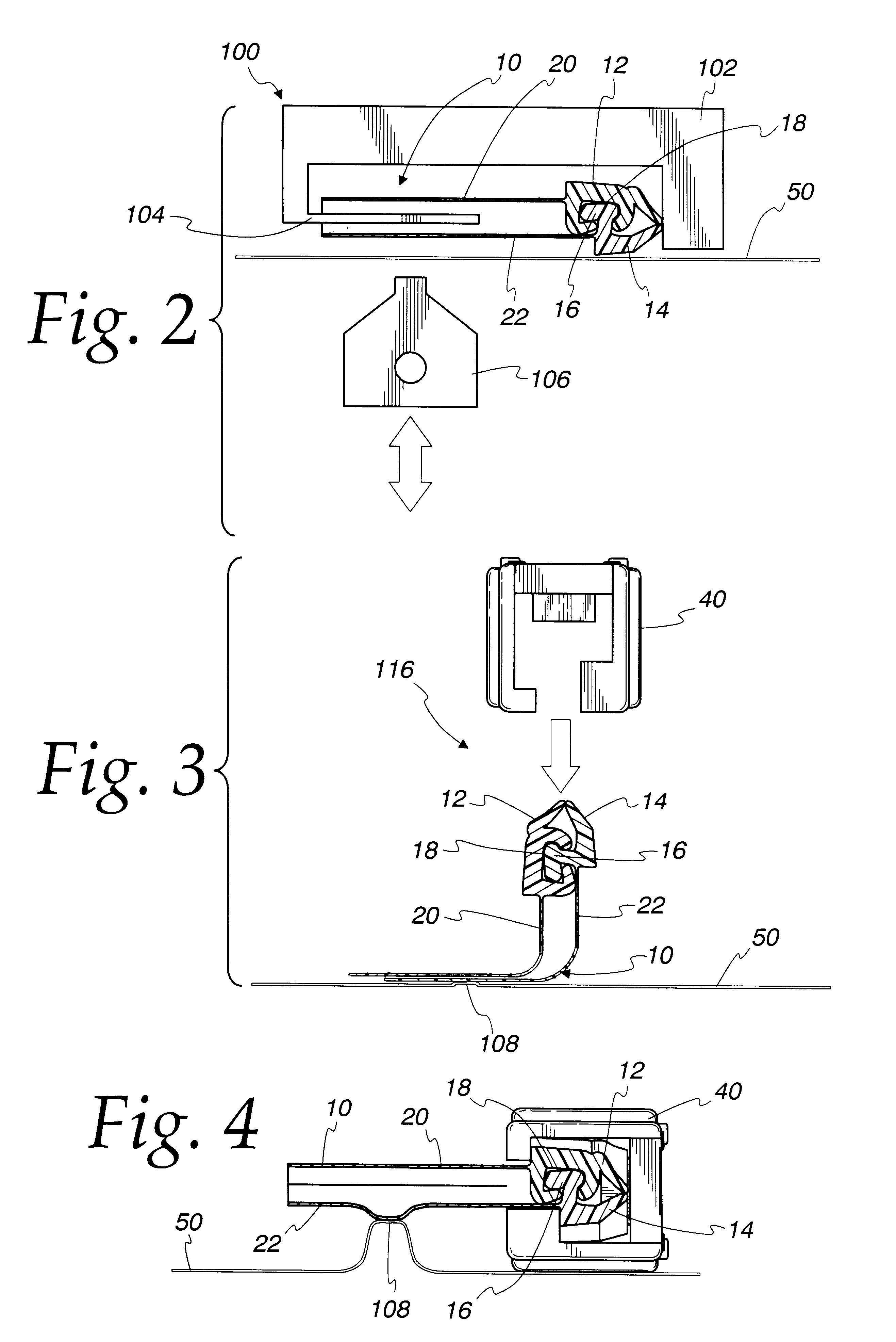 Method of applying a slider to a fastener-carrying plastic web
