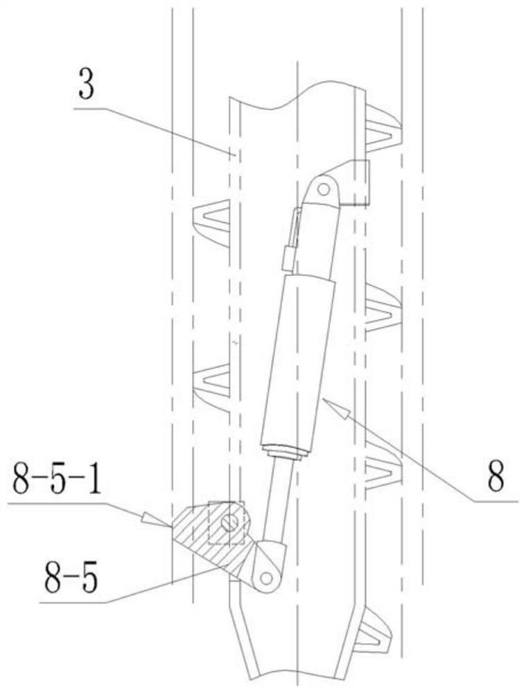 Cast-in-place concrete pile with expanded-diameter threaded pile section, drill bit device for pile forming and pile forming method
