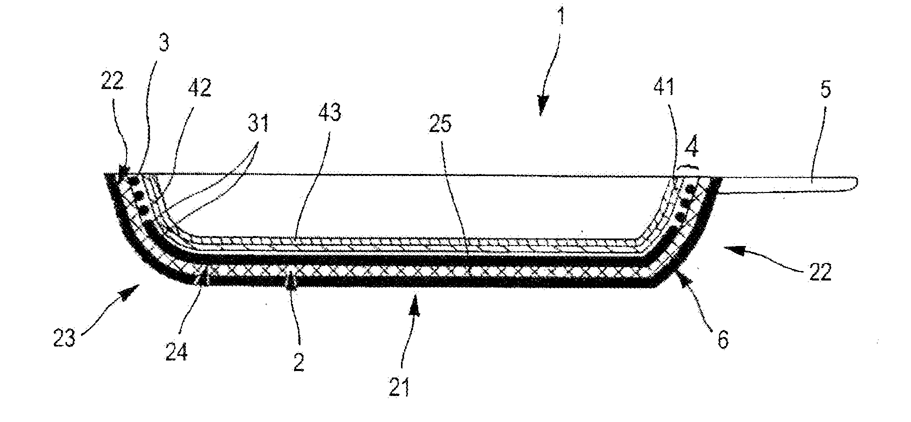 Cooking Utensil Comprising a Hard Base Made from Ceramic and/or Metal and/or Polymer Material and a Nonstick Coating Containing a Fluorocarbon Resin