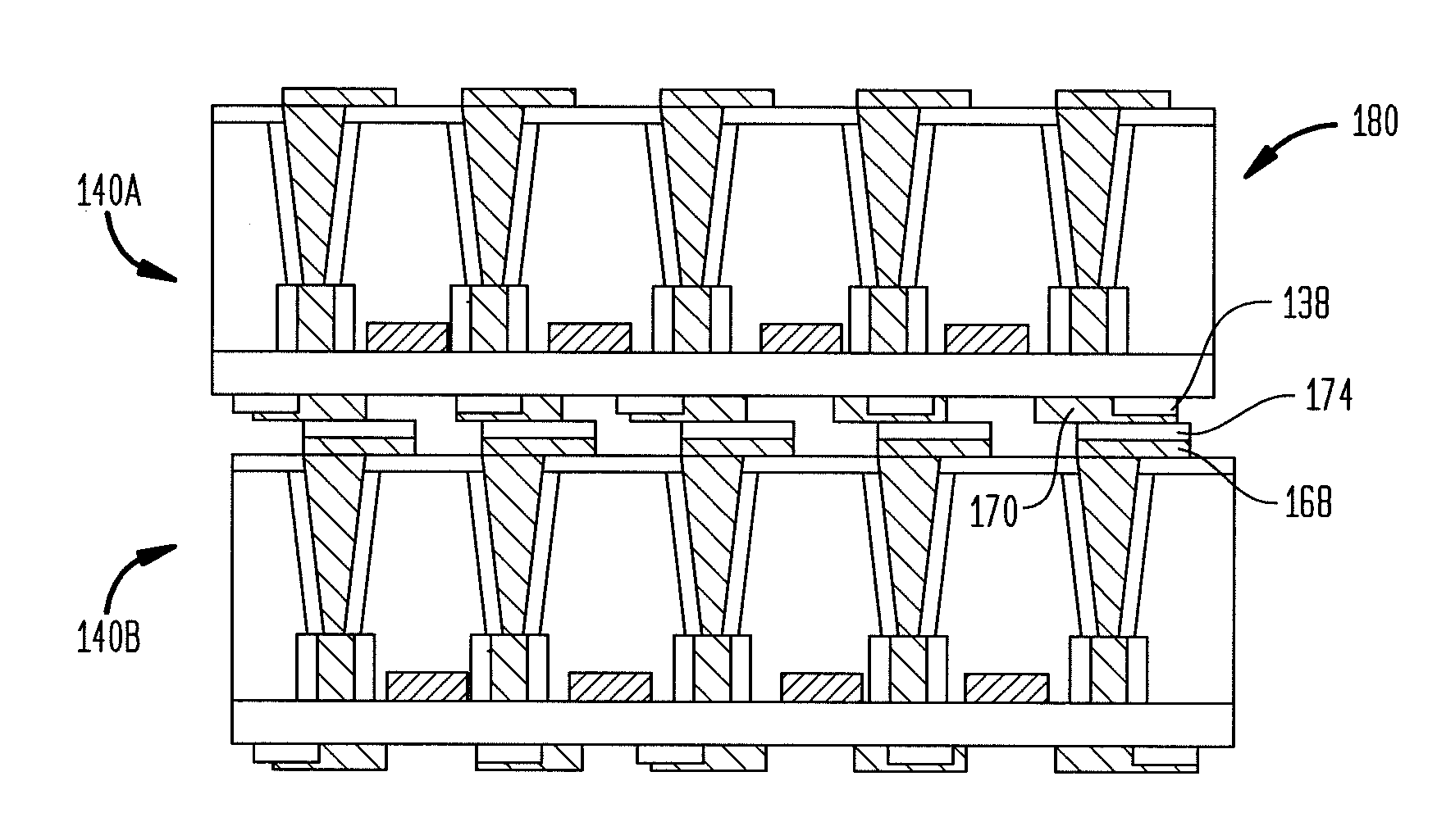 Microelectronic elements with rear contacts connected with via first or via middle structures