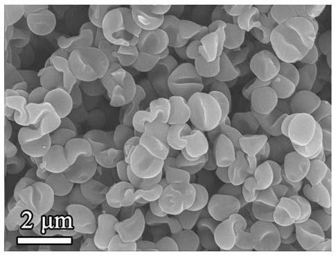 Preparation method and product of red blood cell-shaped hollow carbon