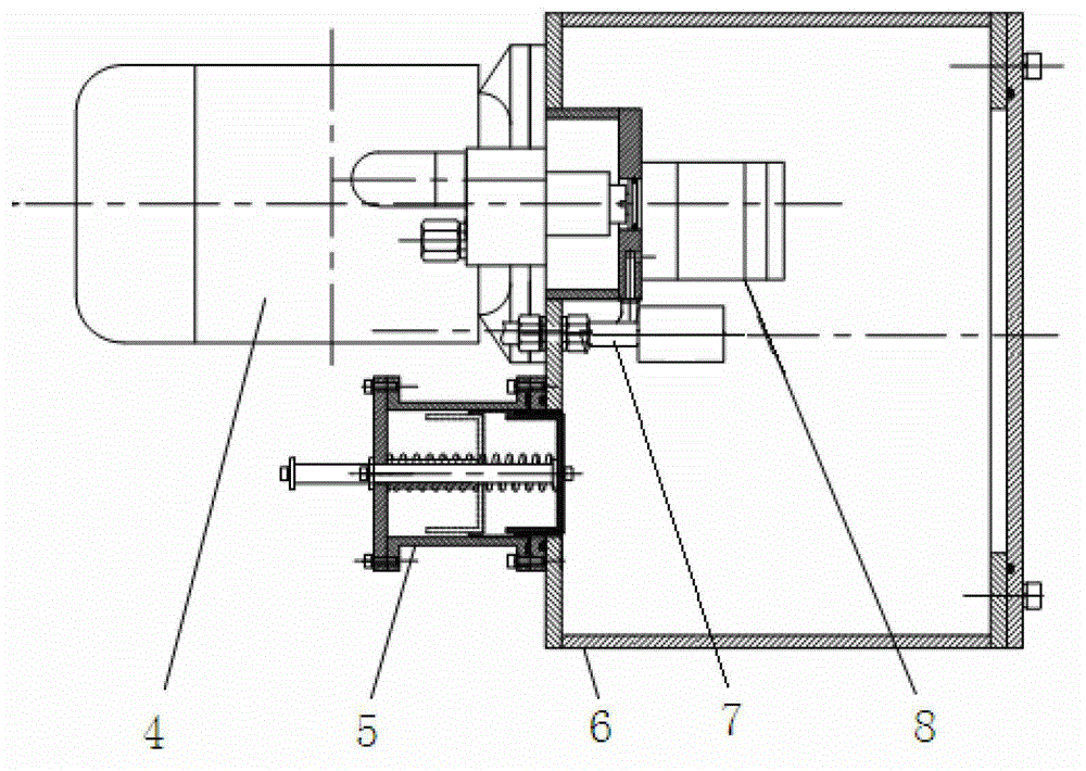 Hydraulic driving system of underwater acoustical generator