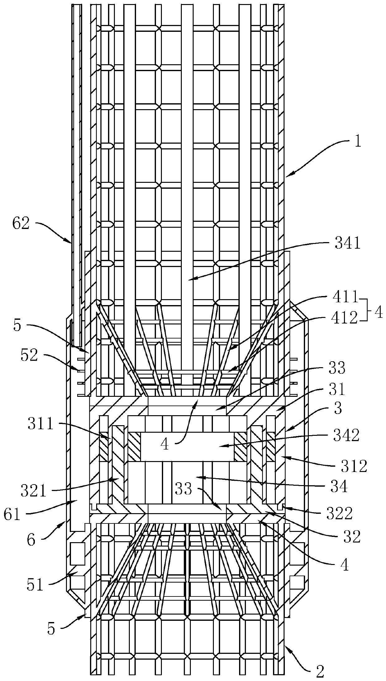 Pile foundation detection system using self-balancing method