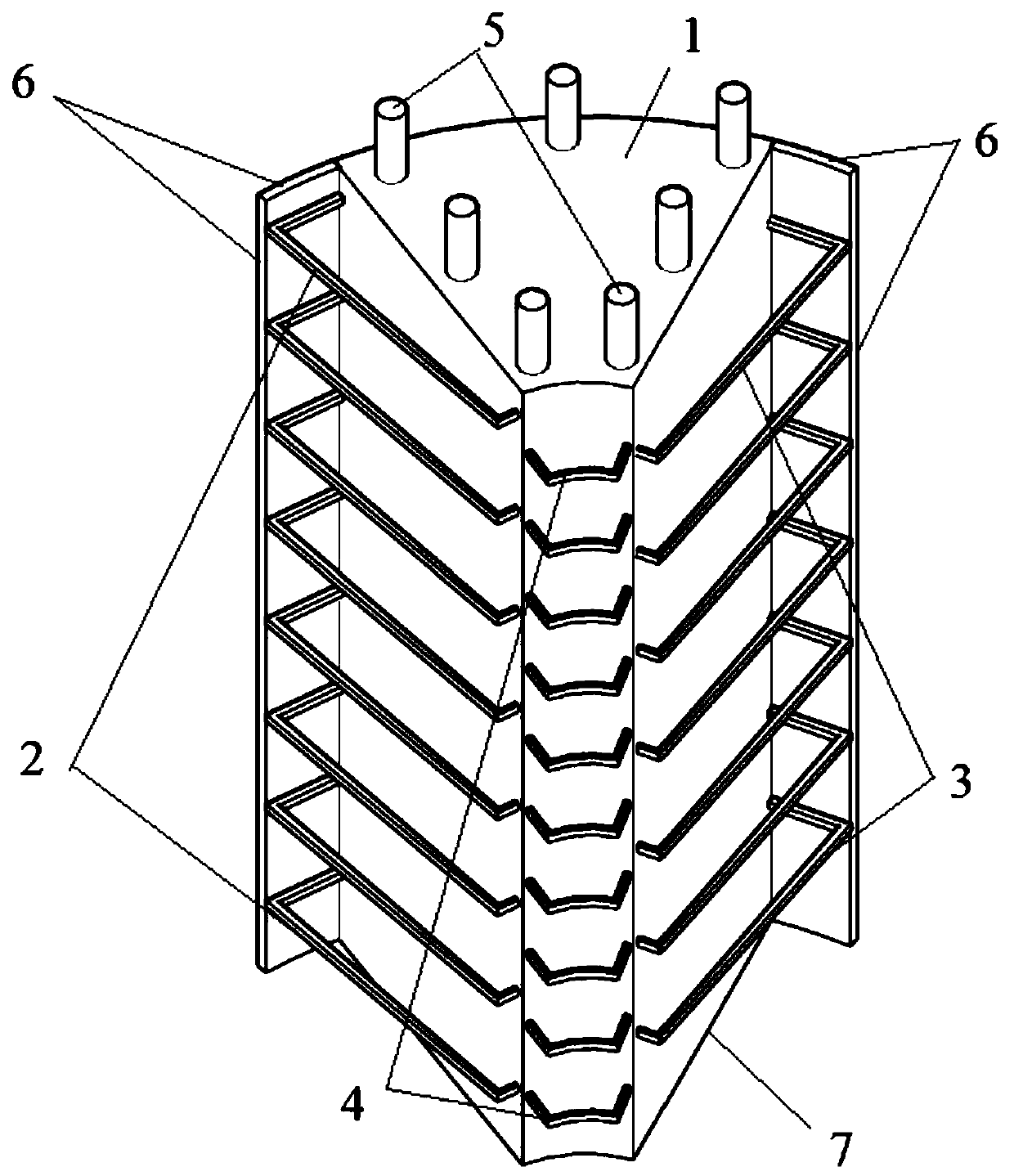 An offshore wind power single pile foundation mechanism and its construction method
