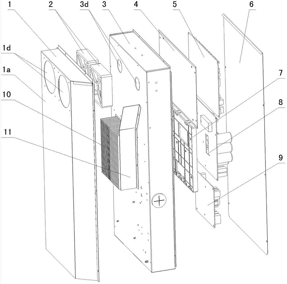 Electrical box assembly and VRF air-conditioning unit using same