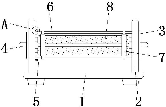 An anti-deviation mechanism that can be used in combination with textile winding machines of different specifications