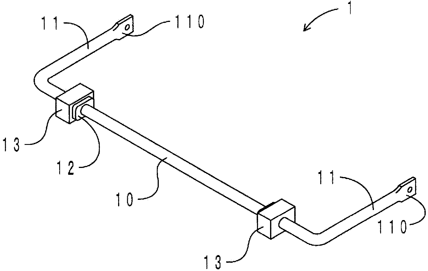 Solid stabilizer, steel material for solid stabilizer and method for producing solid stabilizer