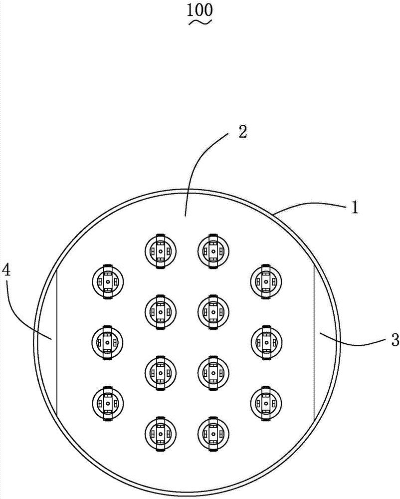 Combined trapezoid spray tray and plate column