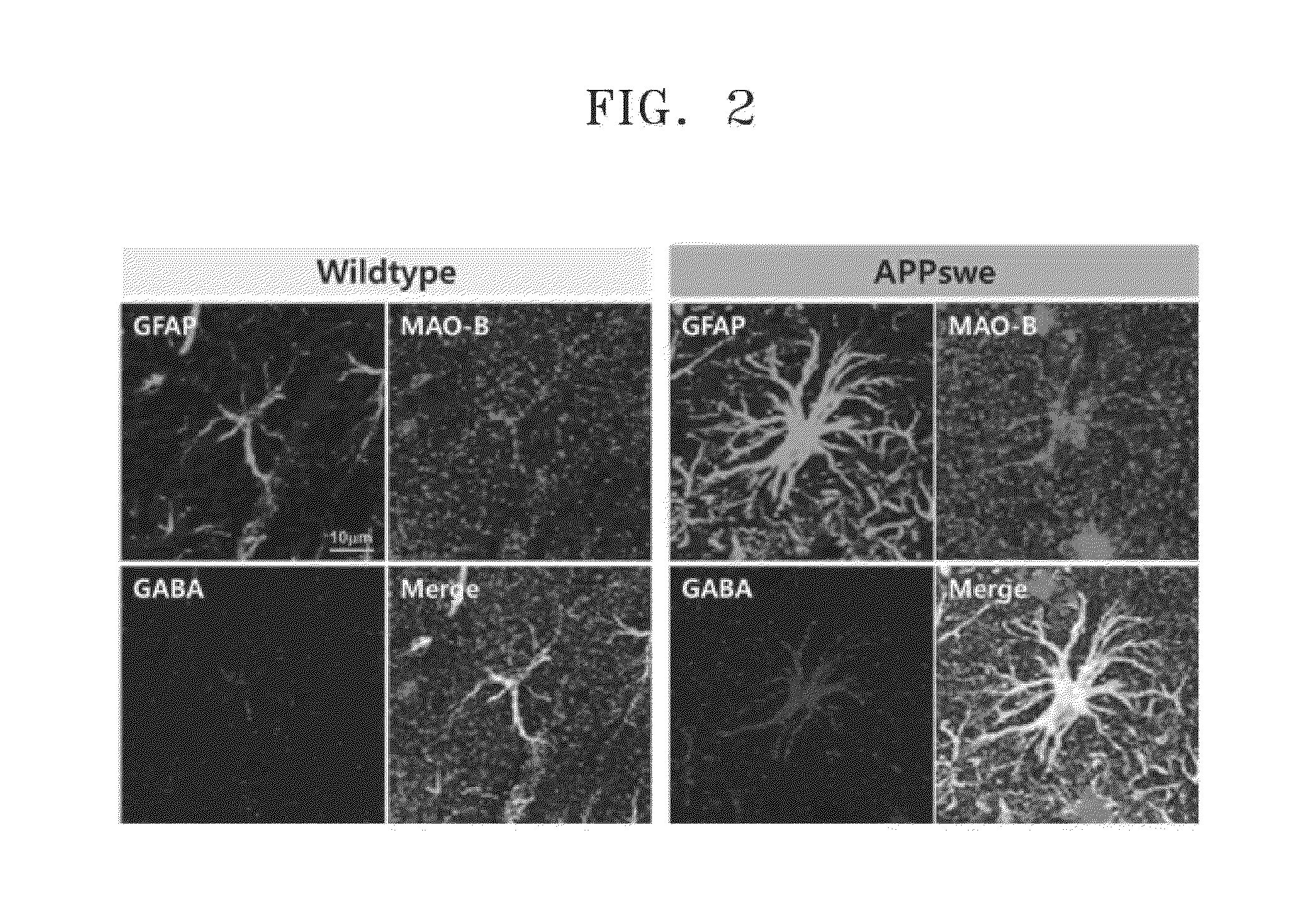 Pharmaceutical compositions for preventing or treating degenerative brain disease and method of screening the same