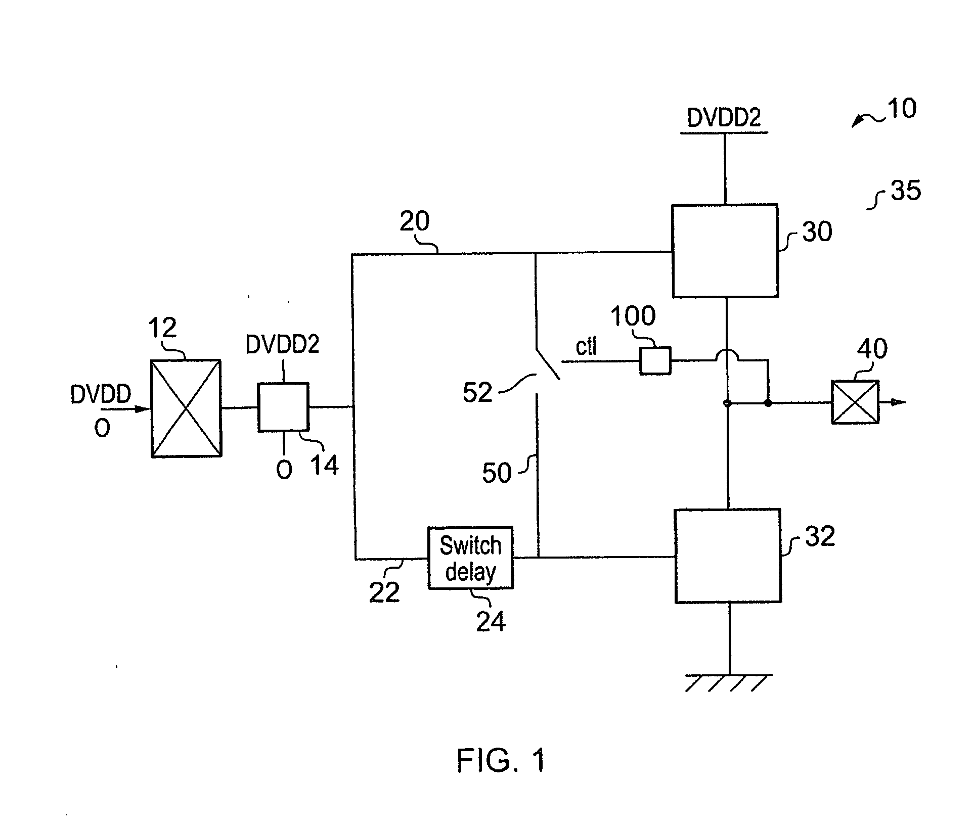 Circuitry for processing signals from a higher voltage domain using devices designed to operate in a lower voltage domain