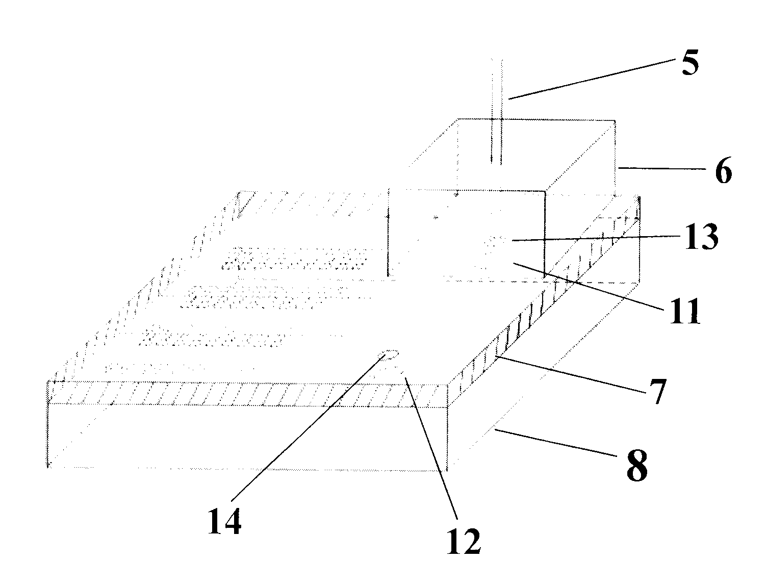 Integrated fluidic chip device for digital nucleic acid amplification and application