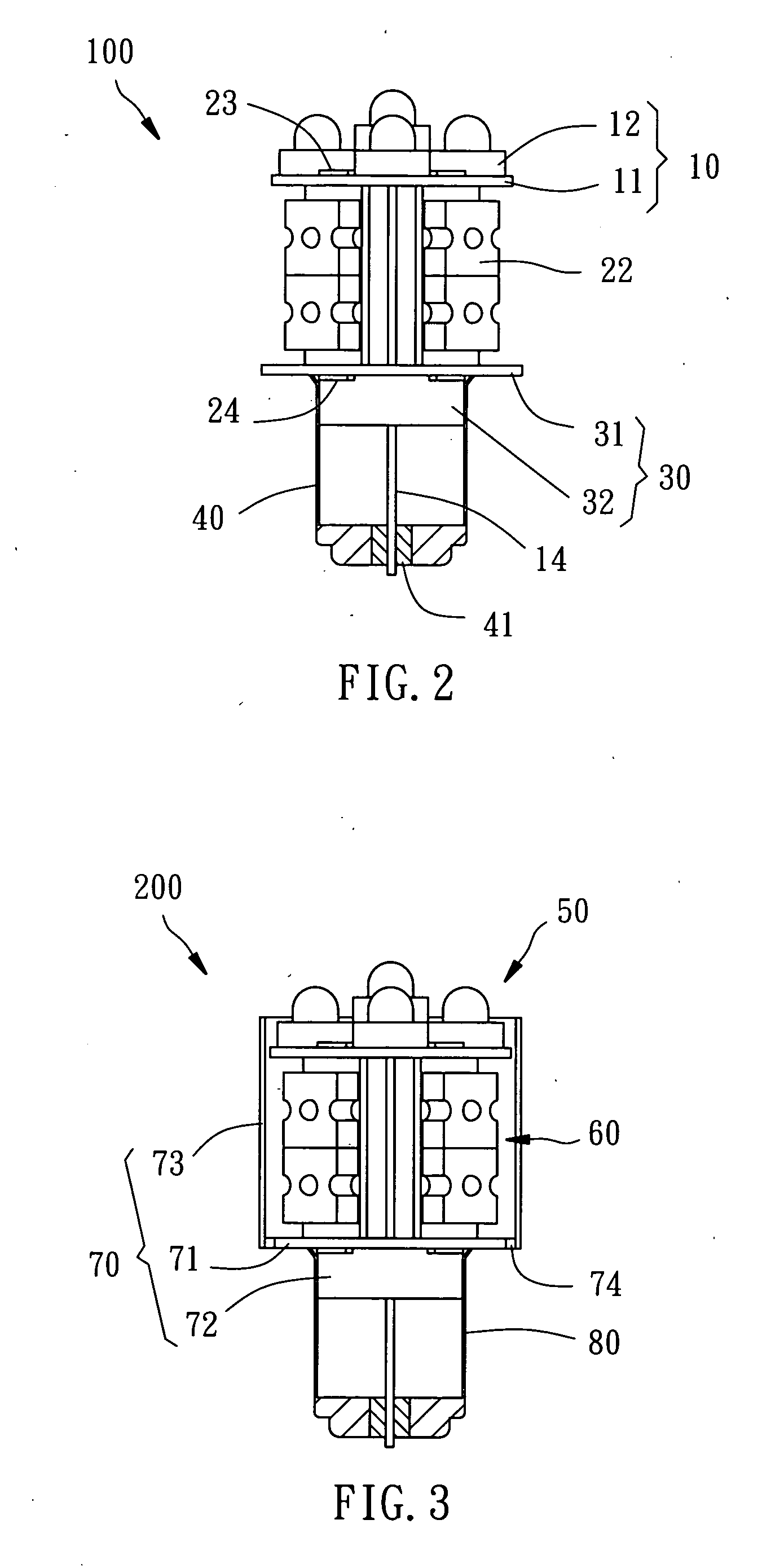 Bulb with light emitting diodes