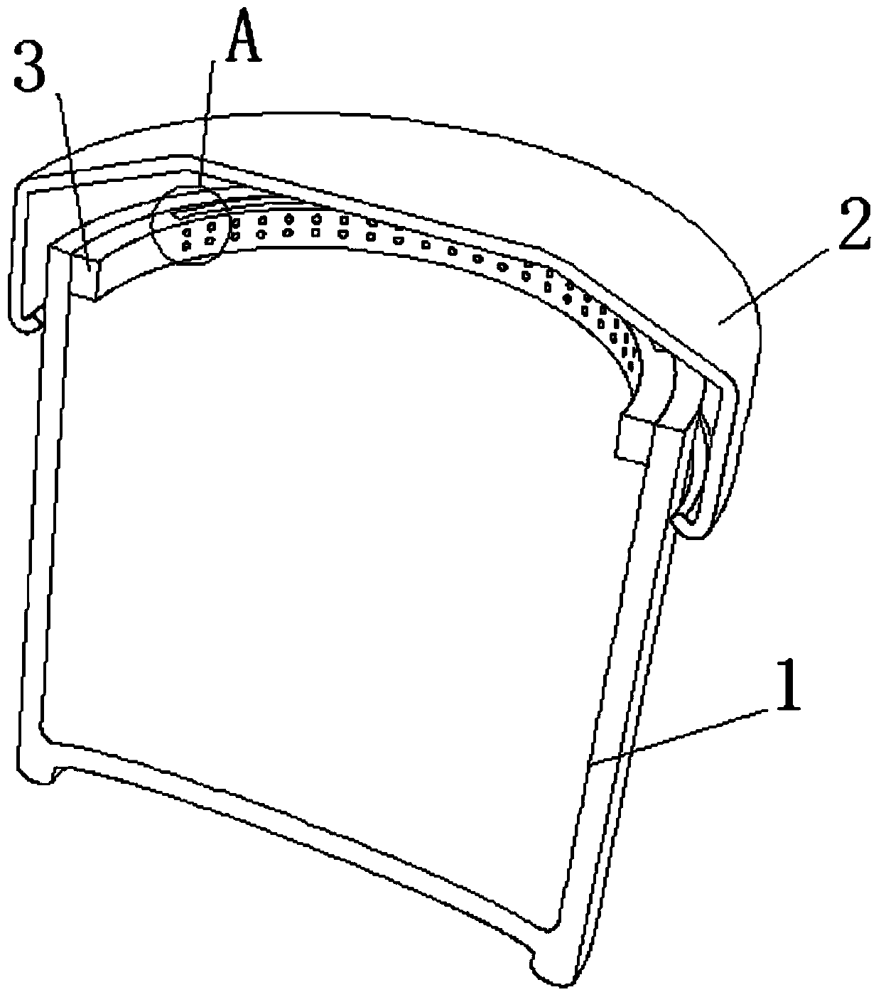 A tea storage tank with a self-inductive moisture preform