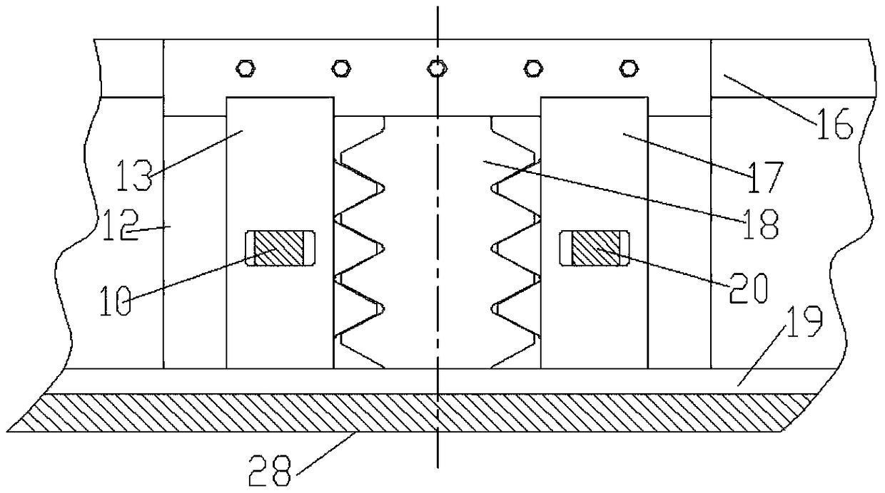 Horizontal electromagnetic push safety braking device for rack and pinion lifting equipment