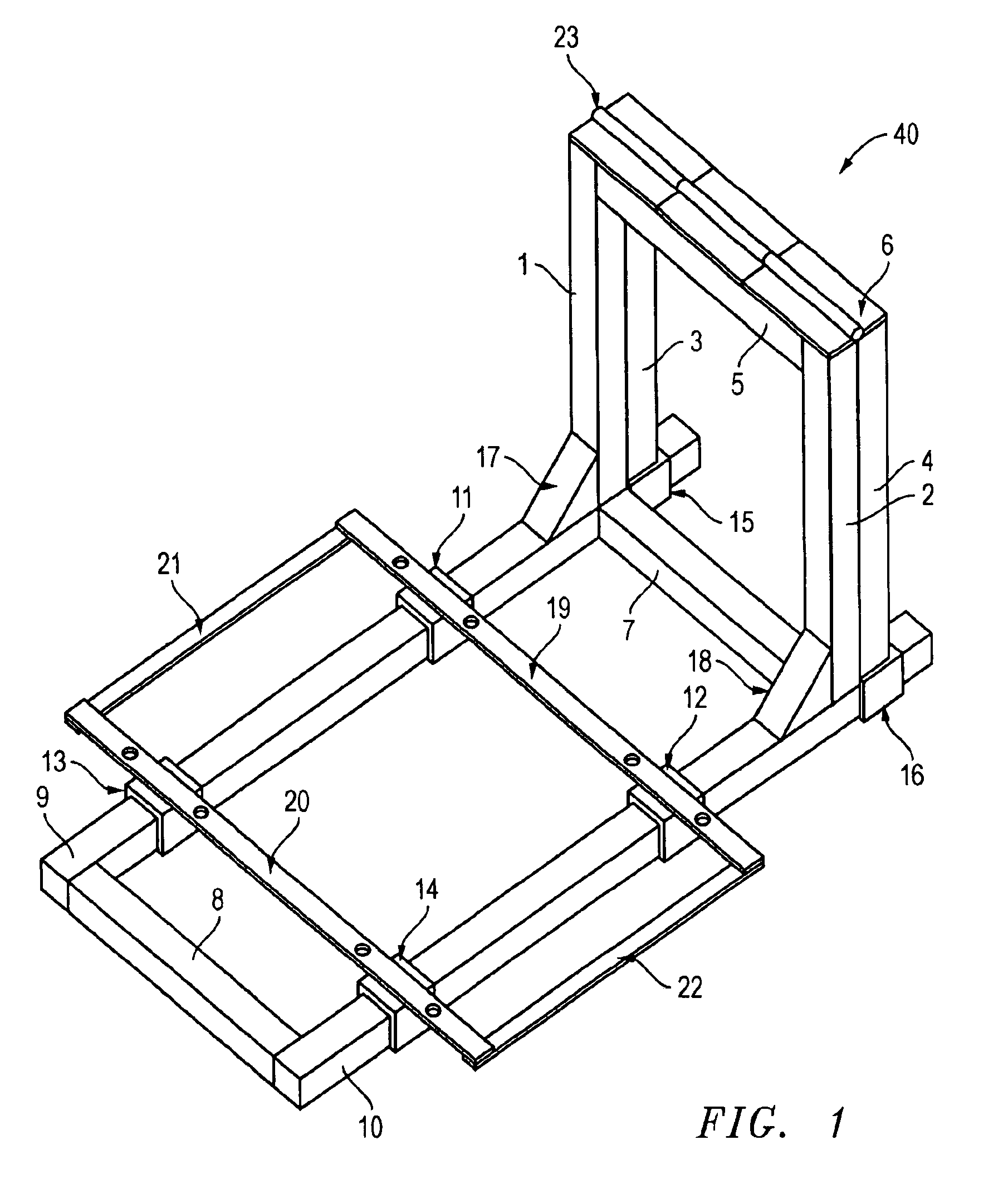 Hinged saw table, system, and method for forming and cutting an elongate workpiece