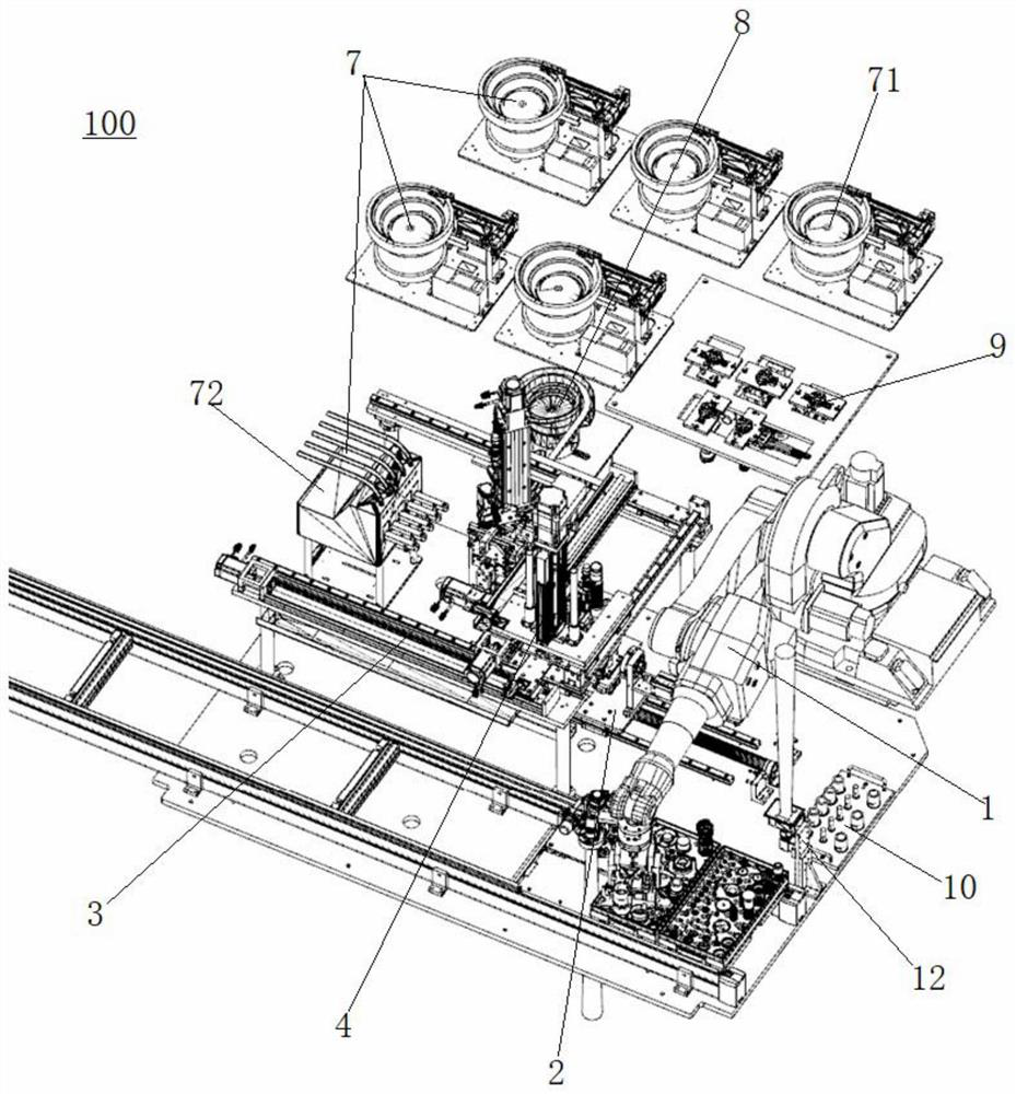 Automatic assembly mechanism and assembly method for engine accessories for aerospace