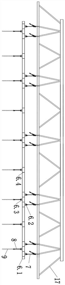 Construction method and system for roof reinforcement system conversion of immersed tube prefabrication