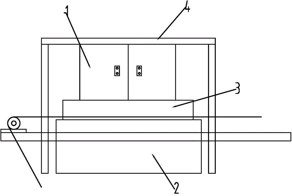 A slurry spraying device for dry-process papermaking reconstituted tobacco production