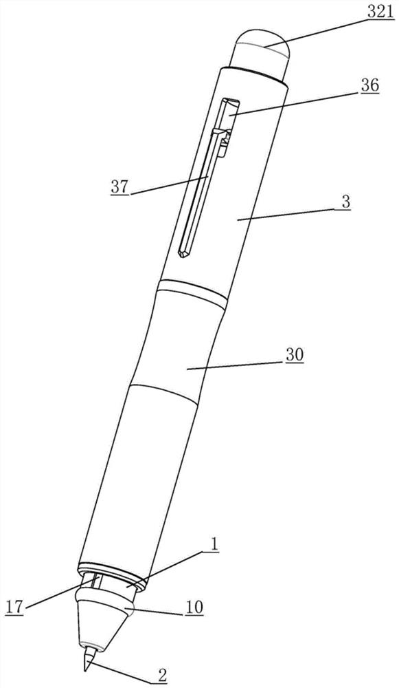 A two-way push-and-press retractable pen