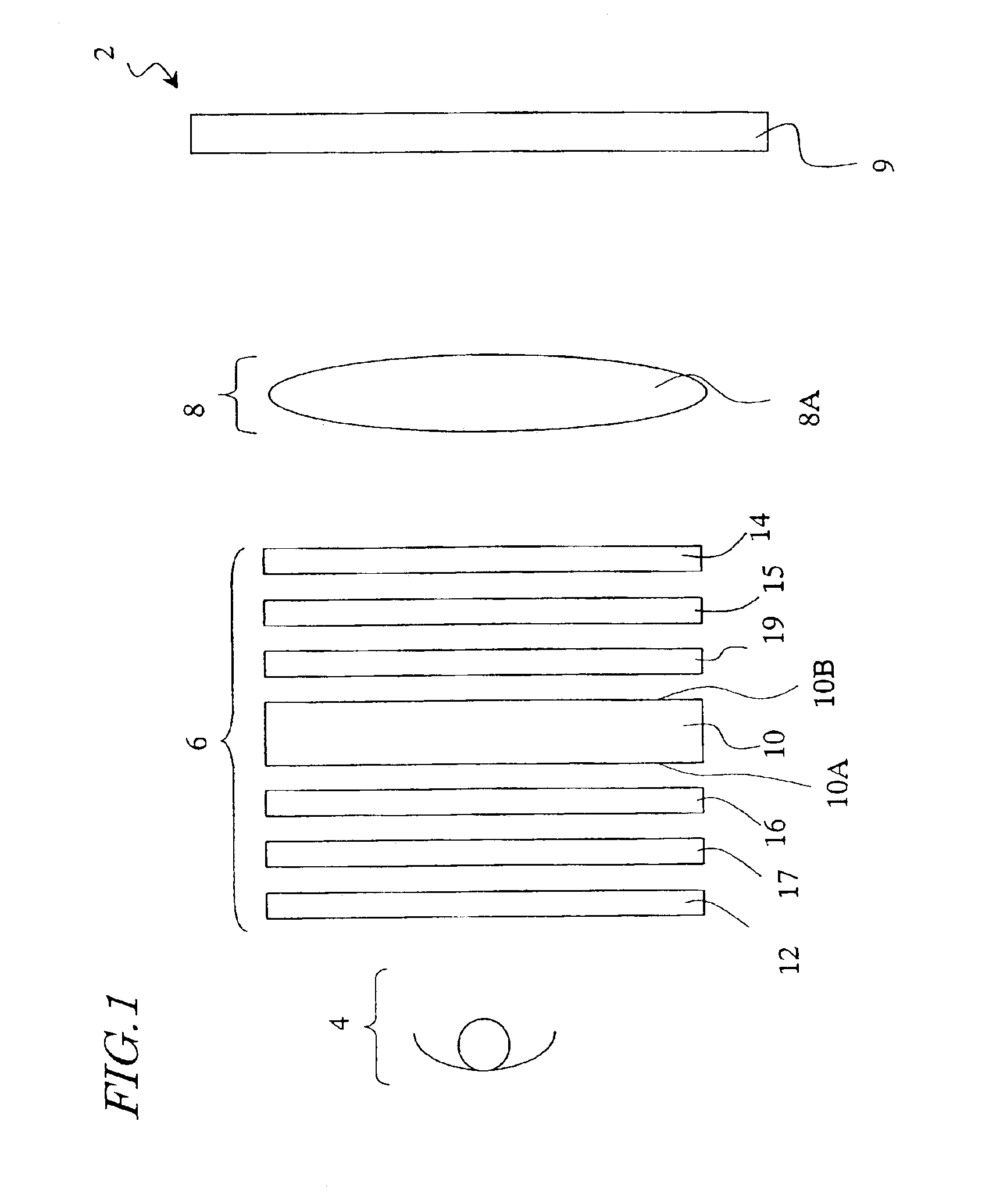 Projection type optical display system