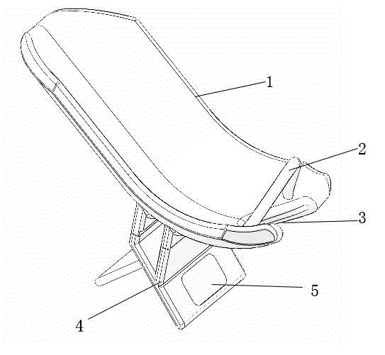 Special nursing chair for cleaning buttocks of infants