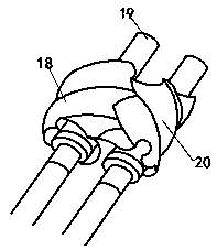 Novel inside and outside shielding cable material granulating machine