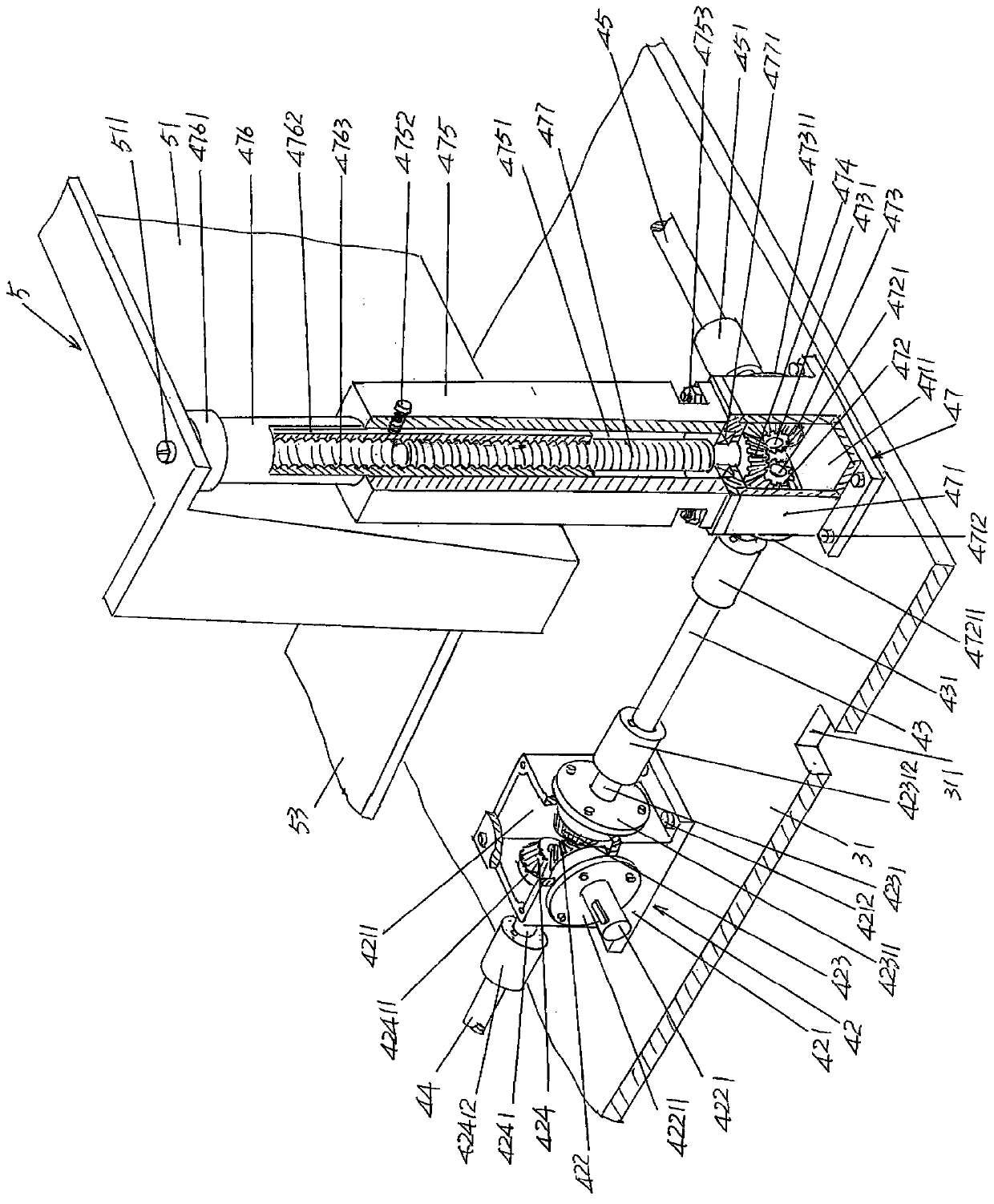 Turnover box conveying device