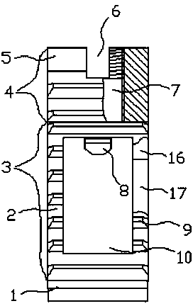 Dilated threaded fusion cage