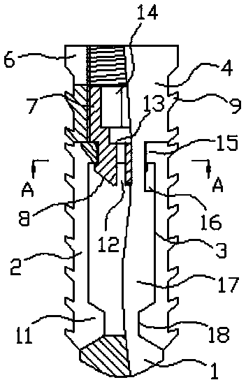 Dilated threaded fusion cage