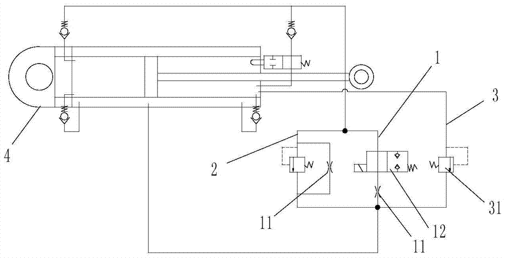 Hydraulic buffer system and assembly method