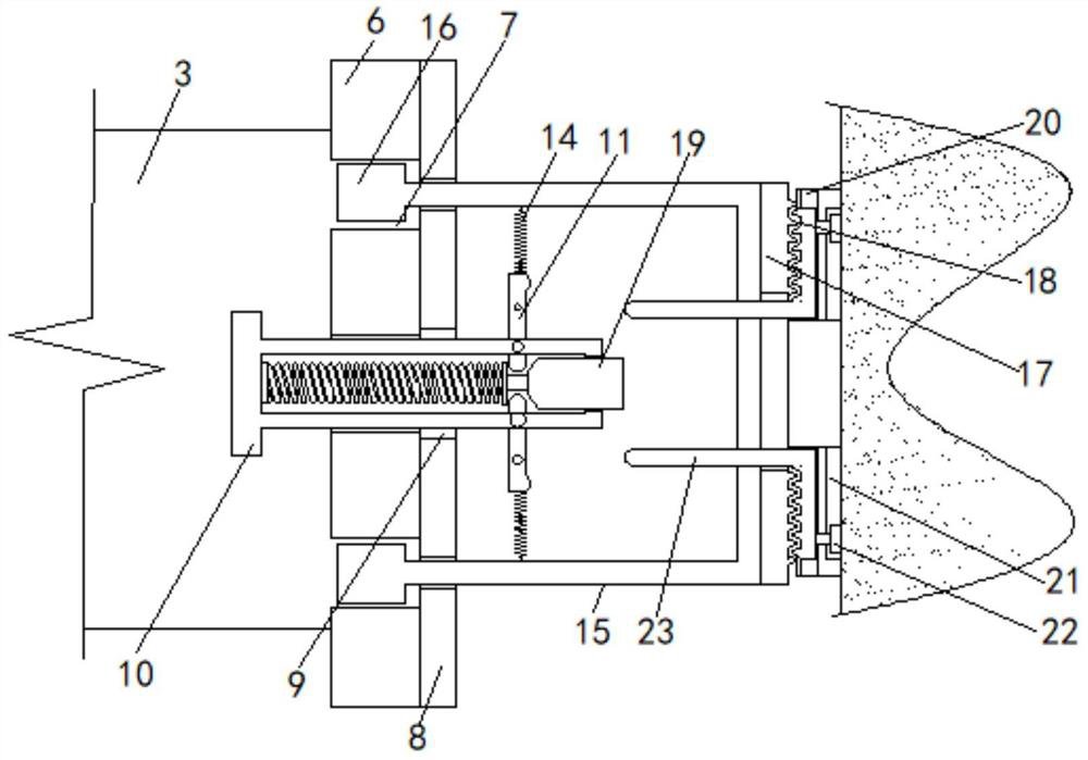 Electric stirrer supporting device adaptable to different sizes