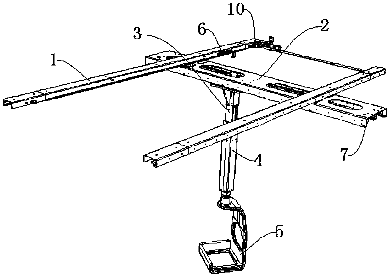 Ceiling suspension moving device