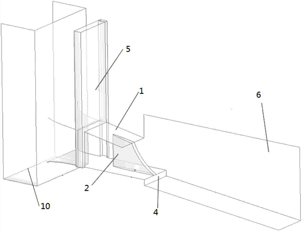 One-gate multi-pore type open channel pressure inlet full-cross-section aeration hydraulic facility