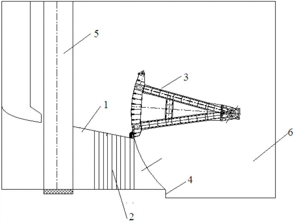 One-gate multi-pore type open channel pressure inlet full-cross-section aeration hydraulic facility