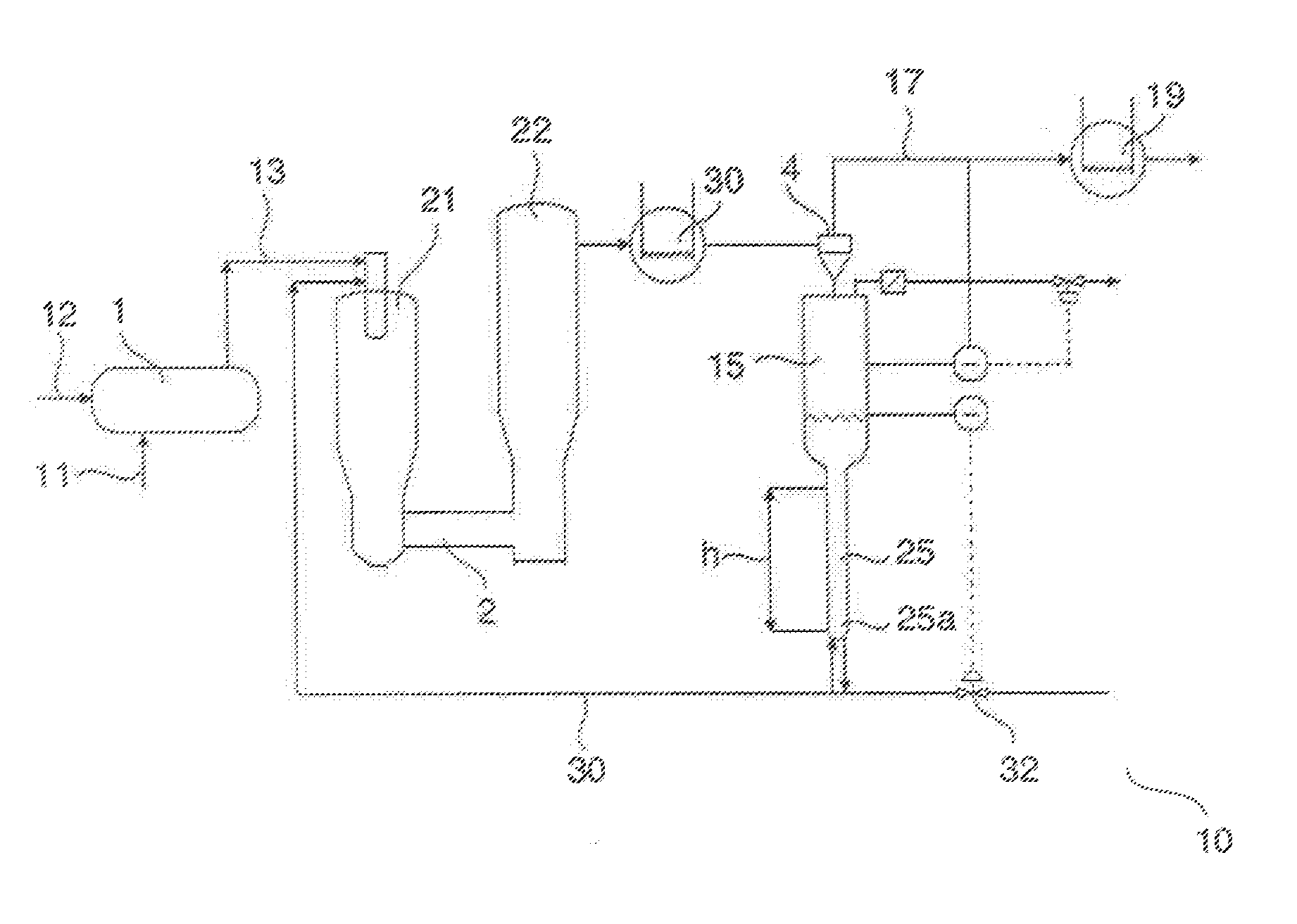 Process and plant for at least partial gasification of solid organic feed material