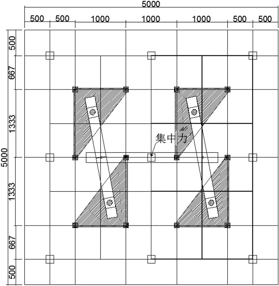 Device and method for testing progressive collapse performances of concrete plate-column structure